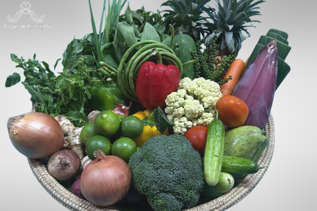 Fresh vegetable in Cambodian