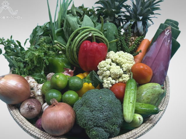 Fresh vegetable in Cambodian