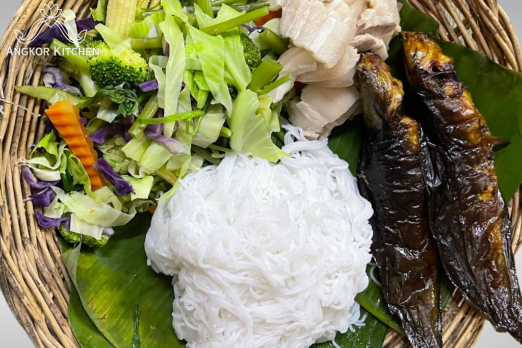 Num Banh Chok  – Cambodia white Noodle