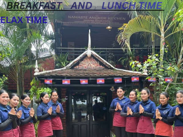 RELAX TIME FOR LUNCH and welcome by   traditional Khmer