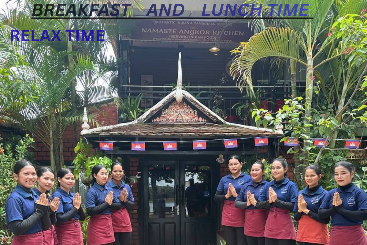RELAX TIME FOR LUNCH and welcome by   traditional Khmer